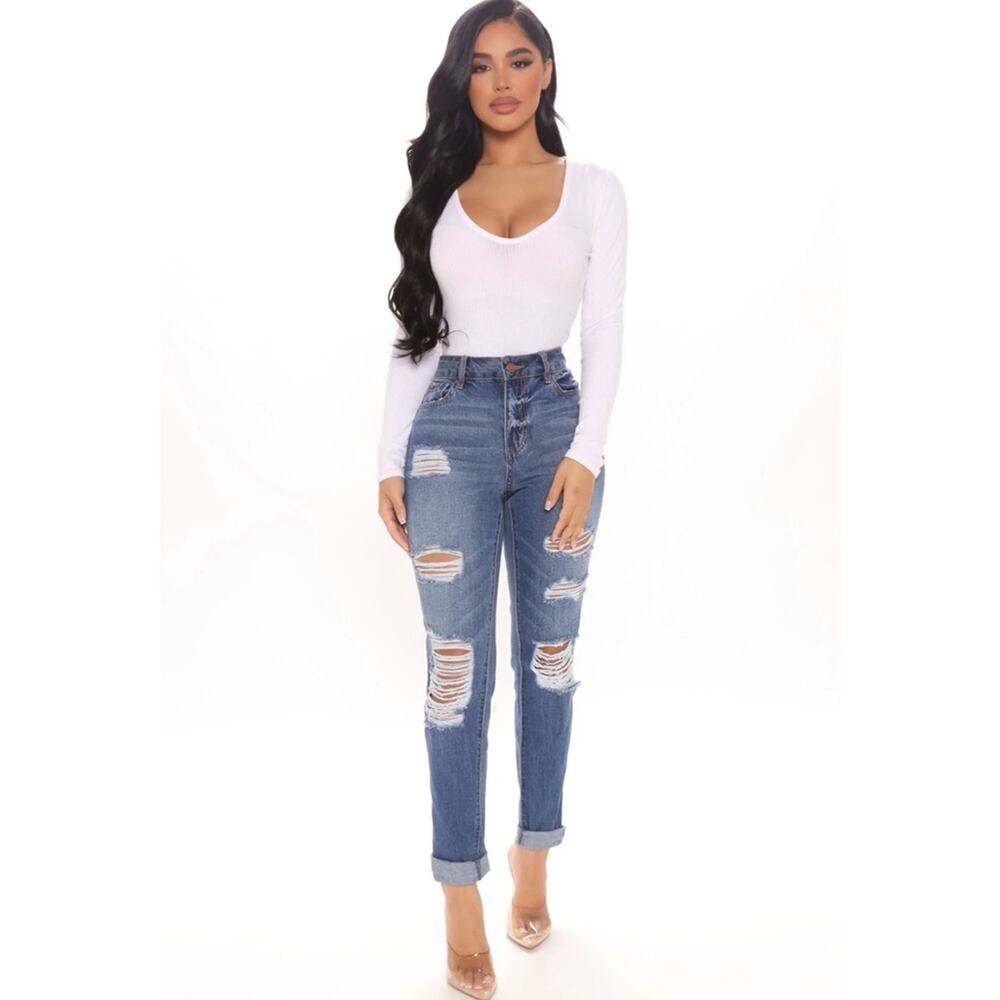 FASHION NOVA |‎ Wife Her Up Ripped Mom Jeans | 1